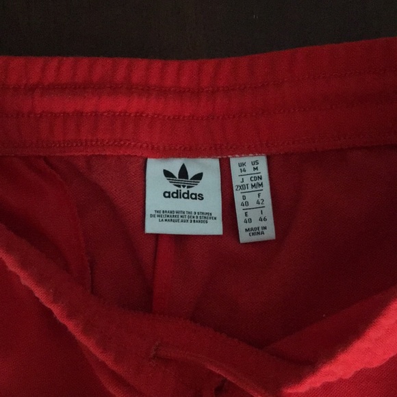 Adidas Red Trackpants Mens Medium US - Picture 3 of 5